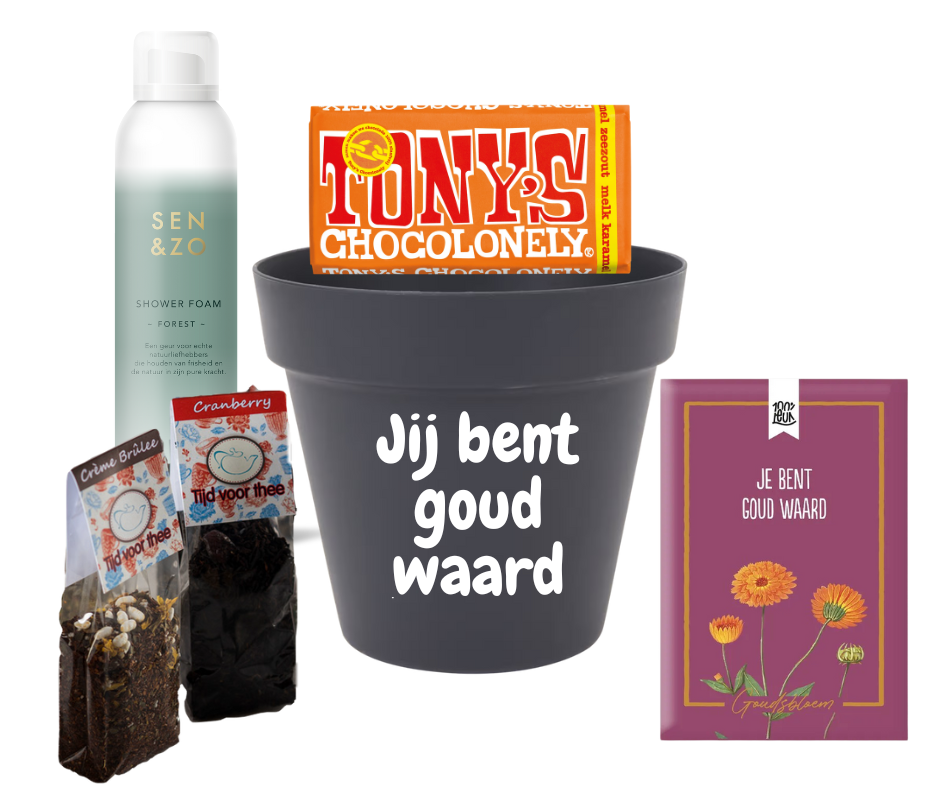 Jij bent goud waard cadeau pakket
