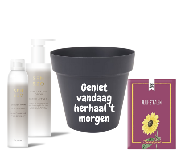Emmertje met tekst cadeau pakket