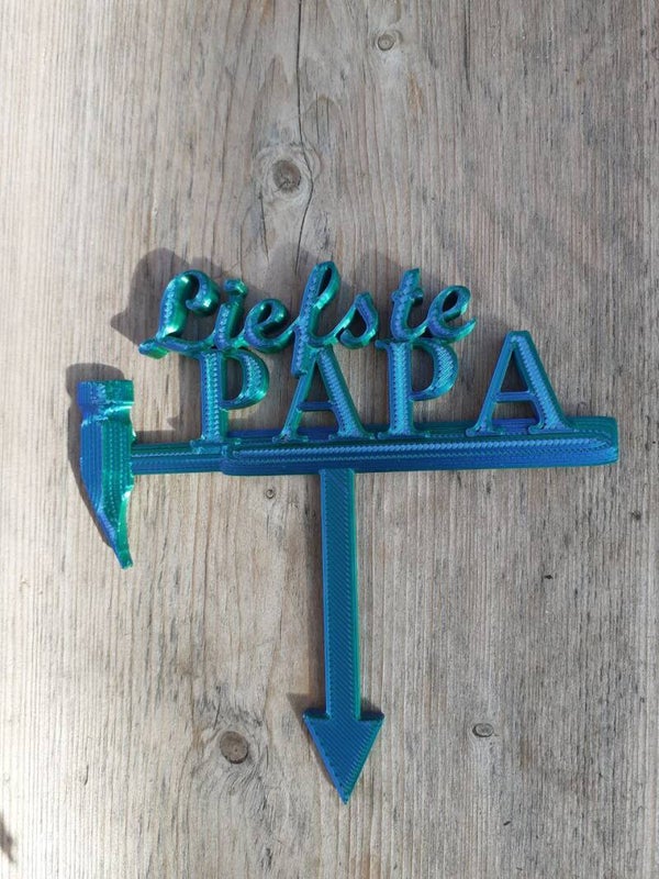 Vaderdag taarttopper met hamer