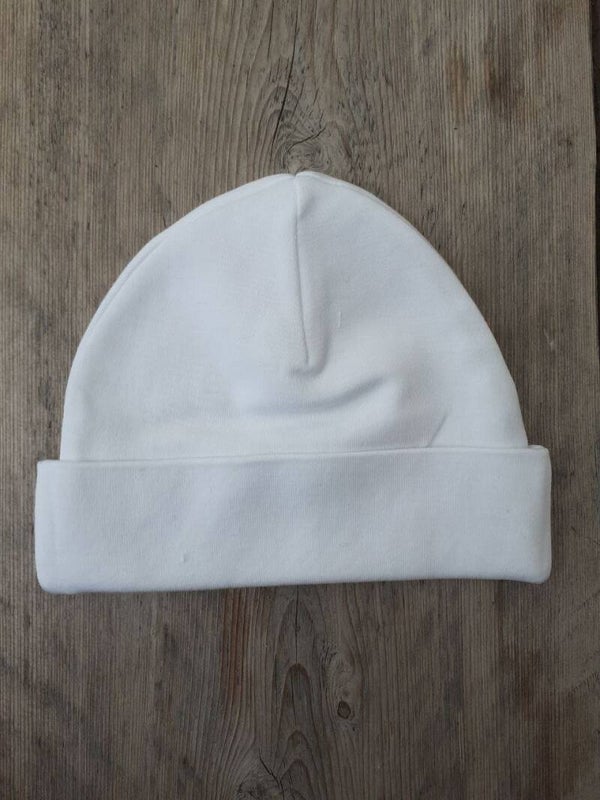Baby mutsje maat 50/56 kleur wit