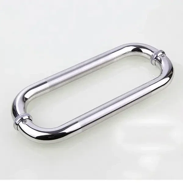 Stainless Steel Oval Pull Handle Mirror Finish SS 304 | Glass Door Handle UAE