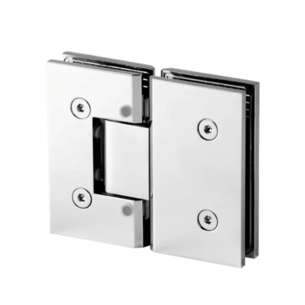 Glass to Glass 180° Hinge – Mirror Finish304  | Premium Shower Glass Hinge