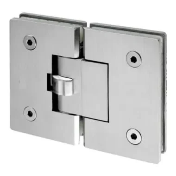 Stainless Steel Glass to Glass Hinge 180° SS 304 Brush Finish