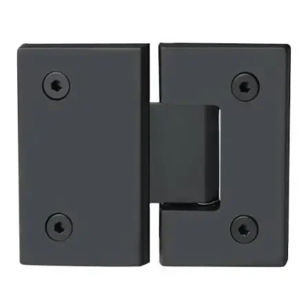 Stainless Steel Glass to Glass Hinge 180° SS 304 Black Finish