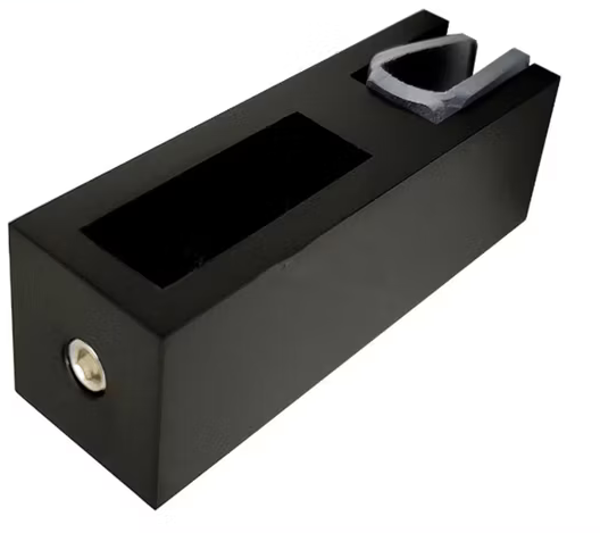 Stainless Steel Glass to Tube Connector 10×30mm Black Finish SS 304
