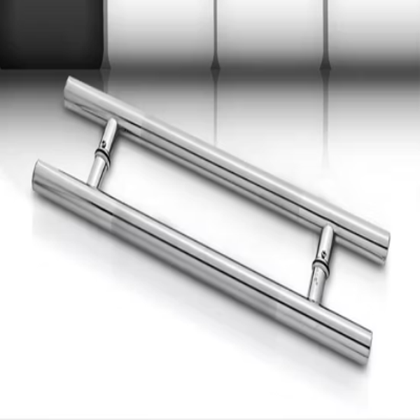 Stainless Steel Round Pull Handle Mirror Finish SS 304 | Glass Door Handle UAE
