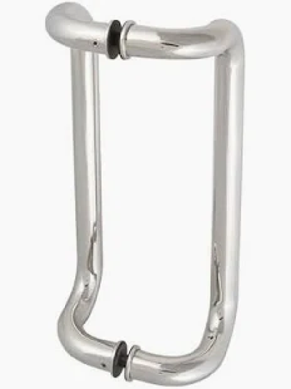 Stainless Steel C Shape Pull Handle Mirror Finish SS 304 | Glass Door Handle UAE