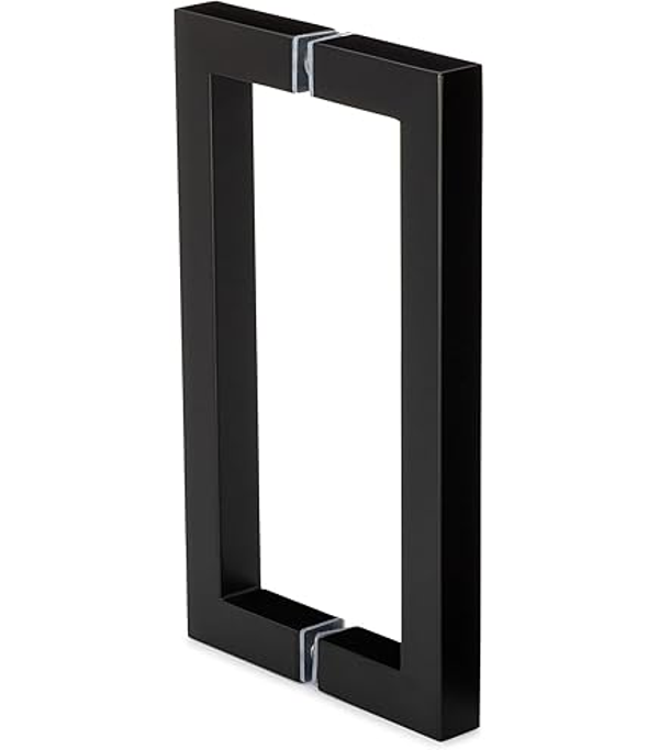 Stainless Steel Square Pull Handle Black Finish SS 304