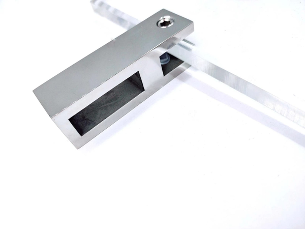 Stainless Steel Glass to Tube Connector 10×30mm Mirror Finish SS 304
