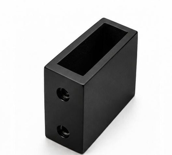 Stainless Steel Wall to Tube Connector 10×30mm Black Finish SS 304