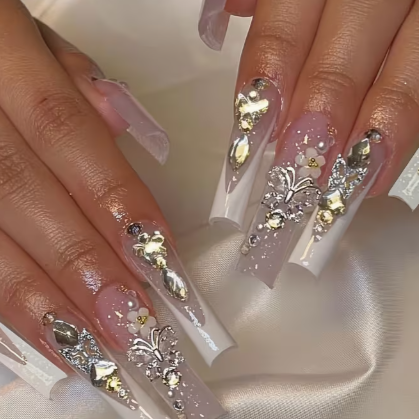 Golden powder family bright gilt Butterfly Rich family pink fair