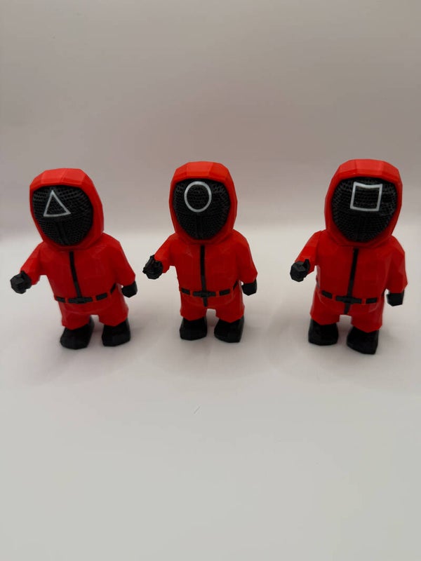 Squid Game Guard Trio (Triangle, Circle, Square)