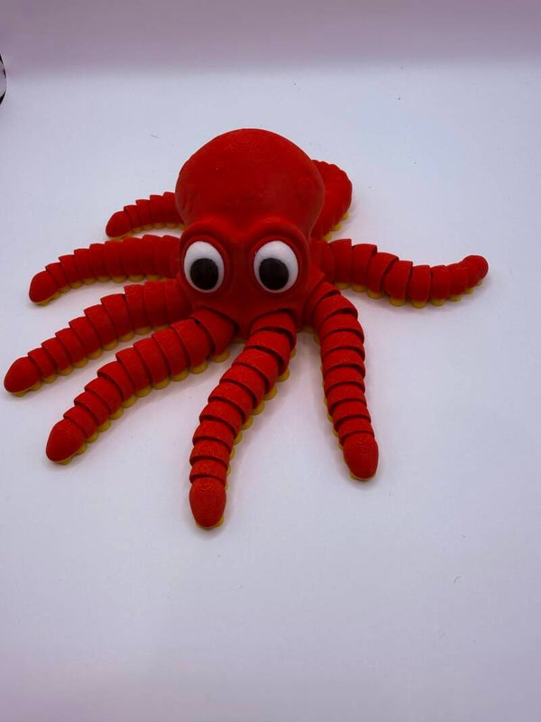 Scarlet Squish Octopus