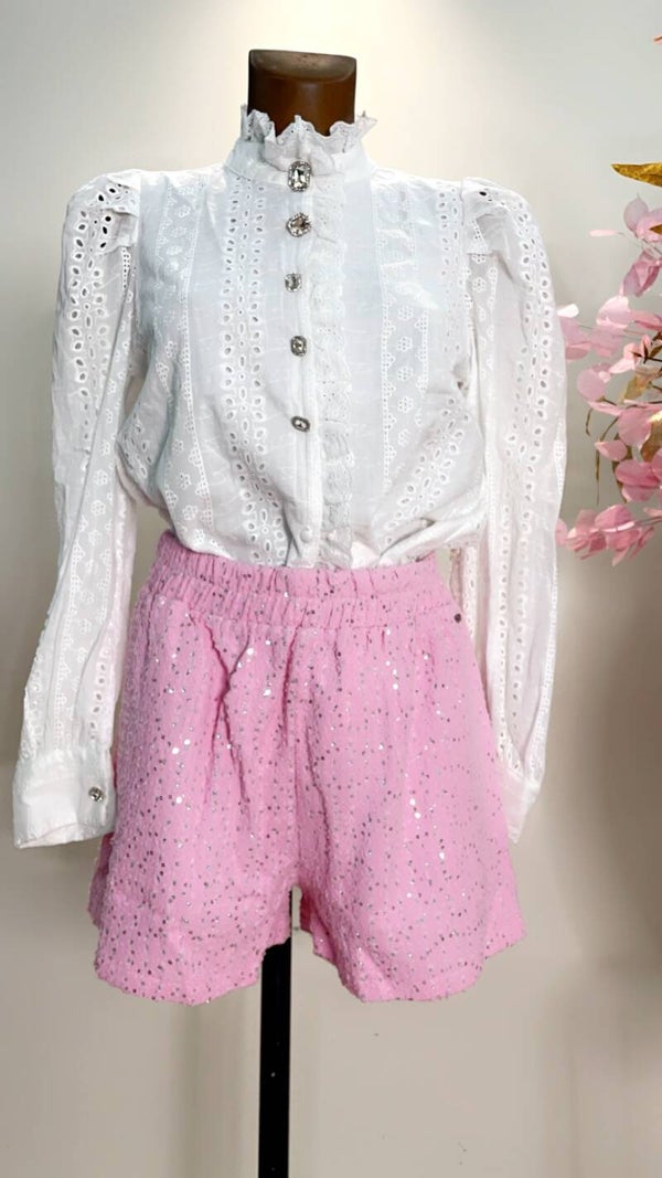 Pink Glitter Short
