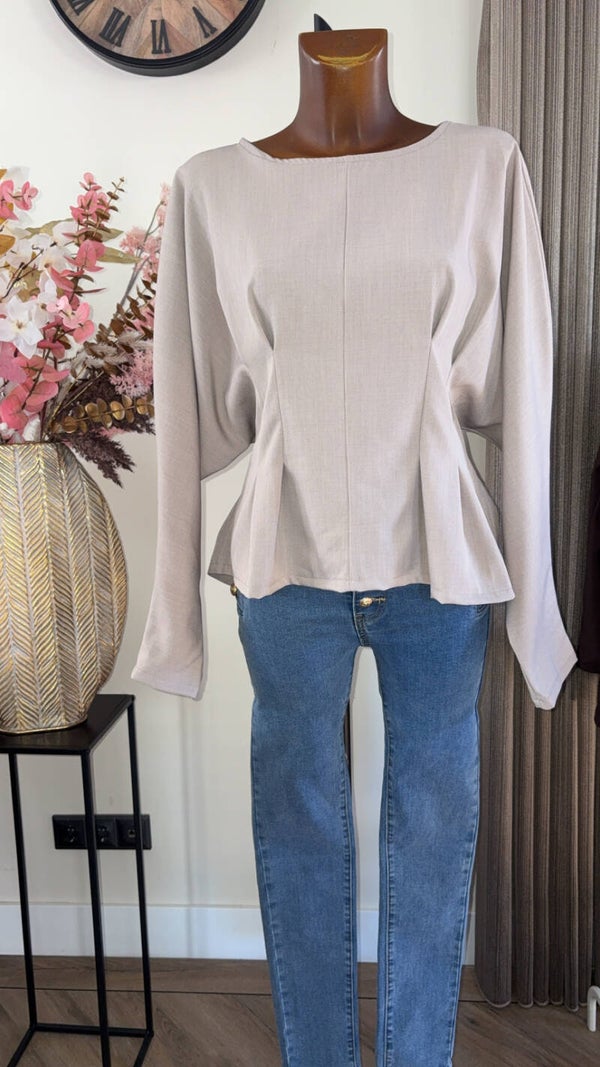 MILOU BLOUSE TAUPE