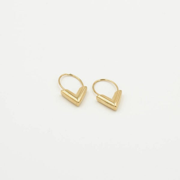 Earrings V In Gold 2.0