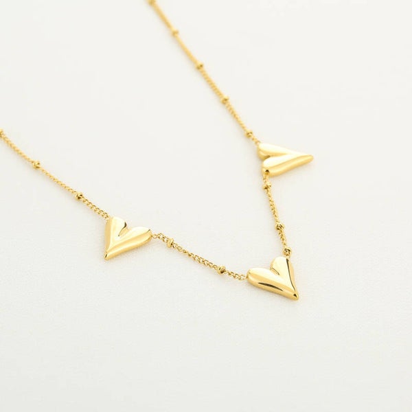 Necklace With Hearts