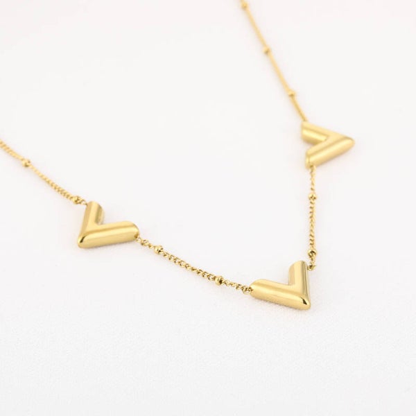 Necklace V In Gold 2.0