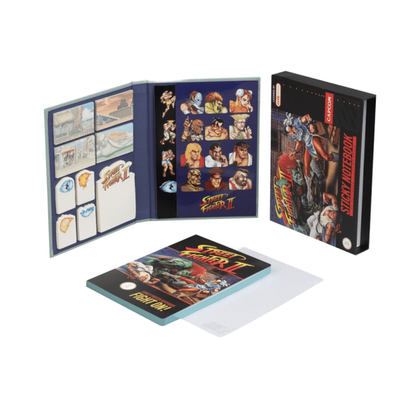 Cuaderno Premium A5 con Sticky Notes y funda Street Fighter