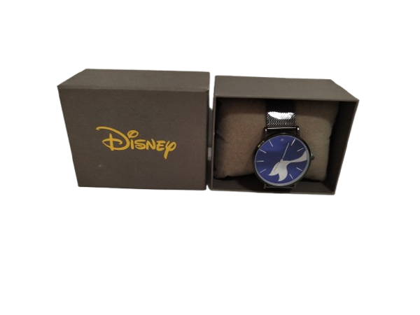 Reloj De Pulsera Disney La Sirenita Acero Inoxidable Chapado En Bronce
