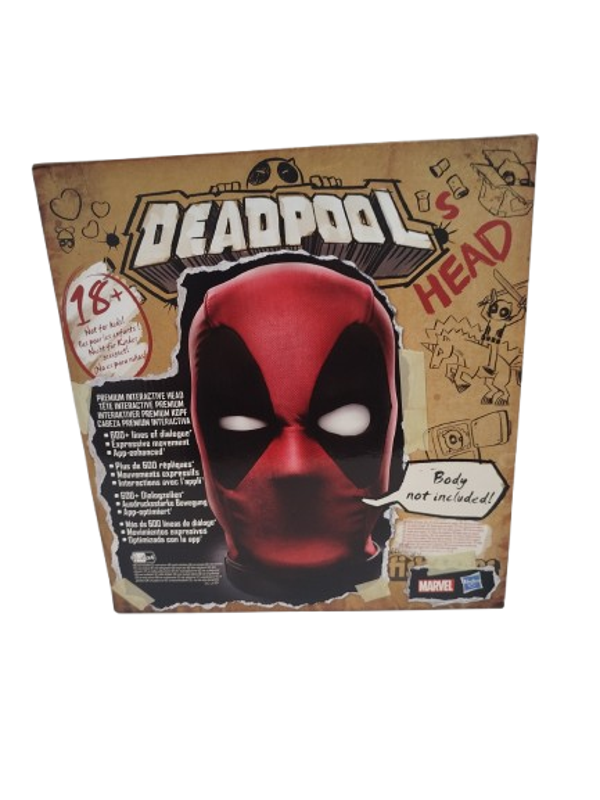 Cabeza Deadpool Premium e interactiva