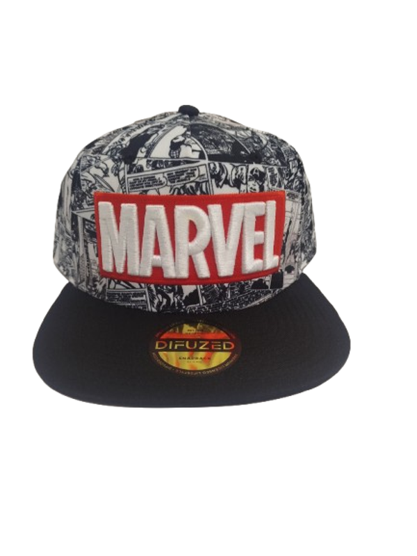 Marvel Comics Gorra Snapback Classic Red & White Logo