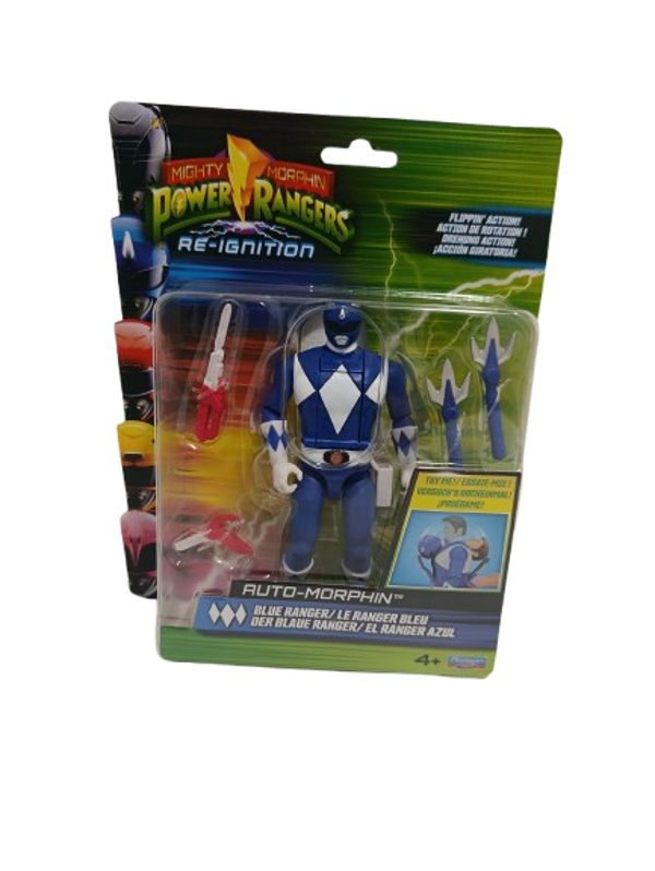 Mighty Morphin Power Rangers Figura Auto-Morphin Blue Ranger 12 cm