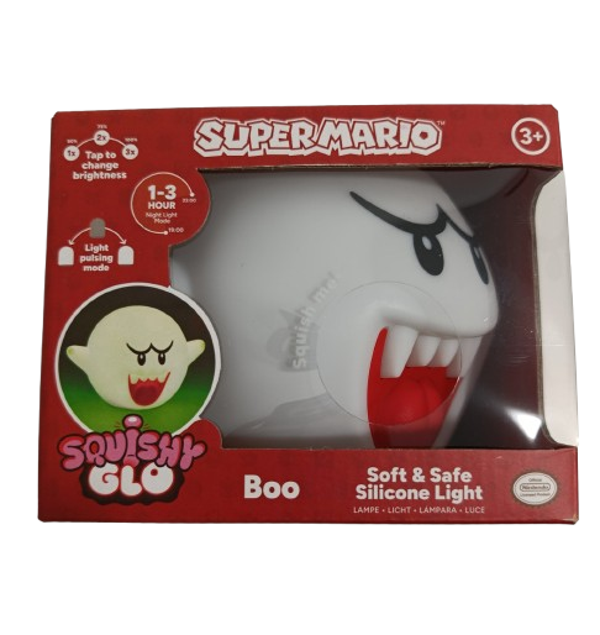 Super Mario Lámpara Squishy Glo Boo 14 cm