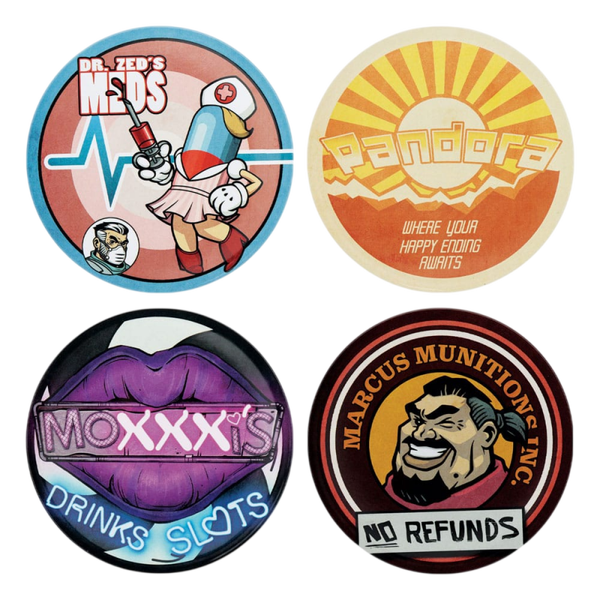 Borderlands Pack de 4 Posavasos