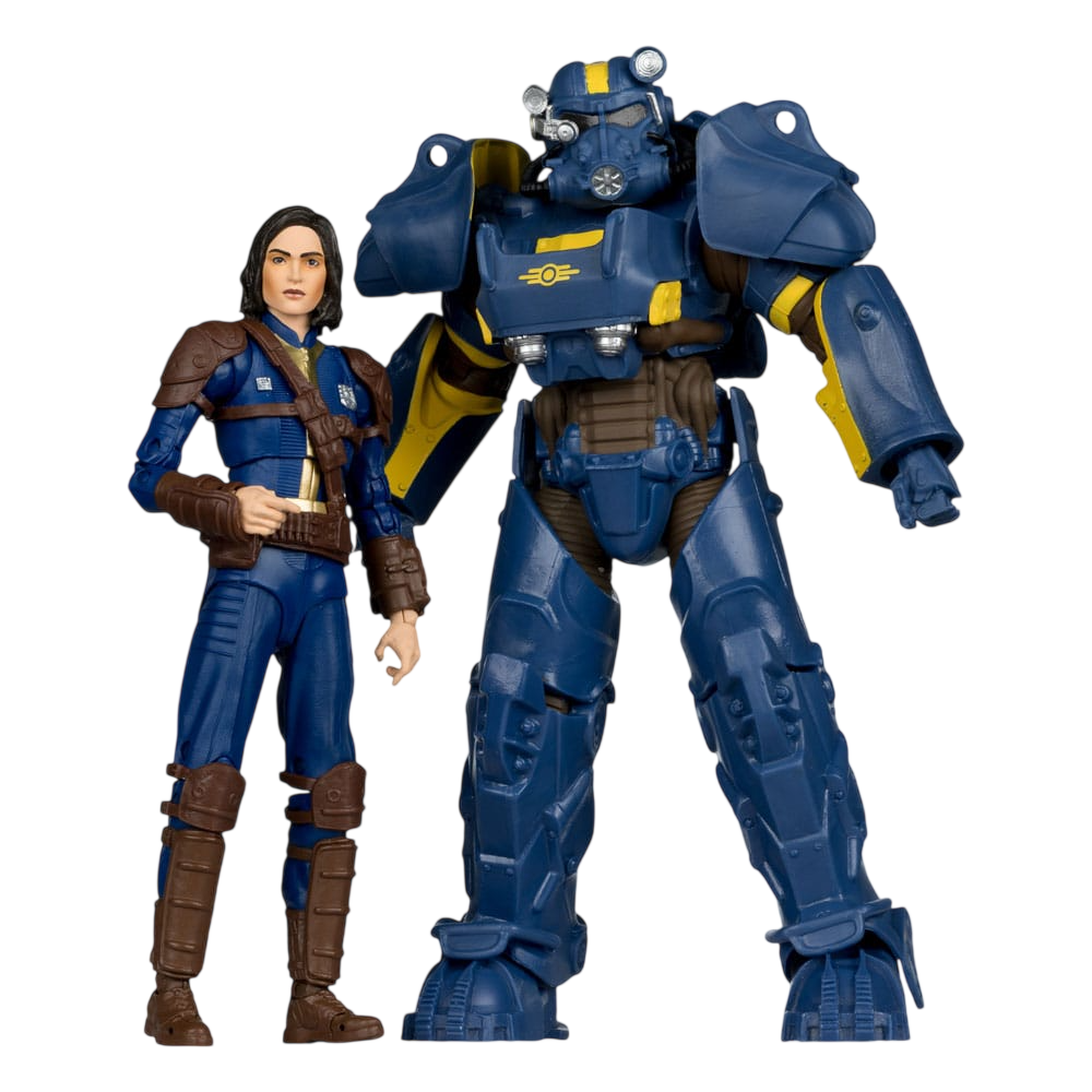 Fallout 4 Pack de 2 Figuras T-60 Vault Tec & Sole Survivor 18 cm