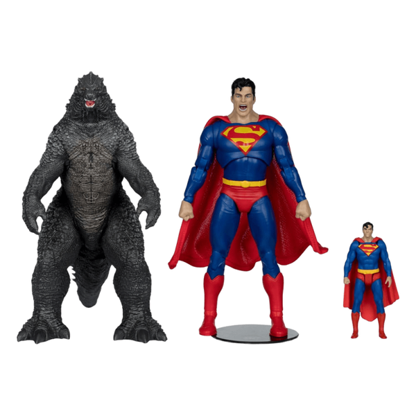 DC Justice League Monsterverse DC Multiverse Pack de 2 Figuras Superman Vs. Godzilla 30 cm