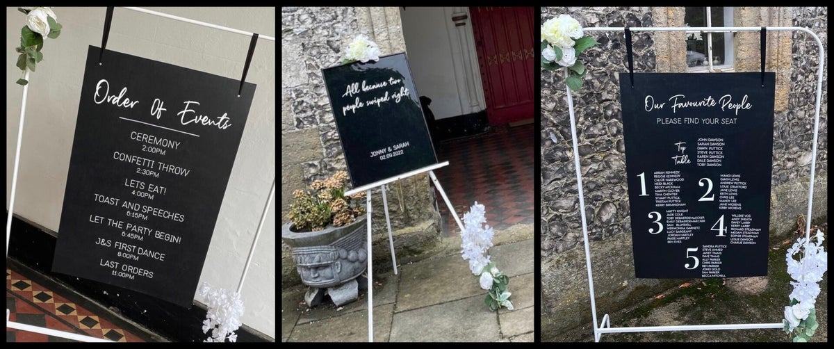 Signs & Neon Light Hire / Services | CMH Events Sussex
