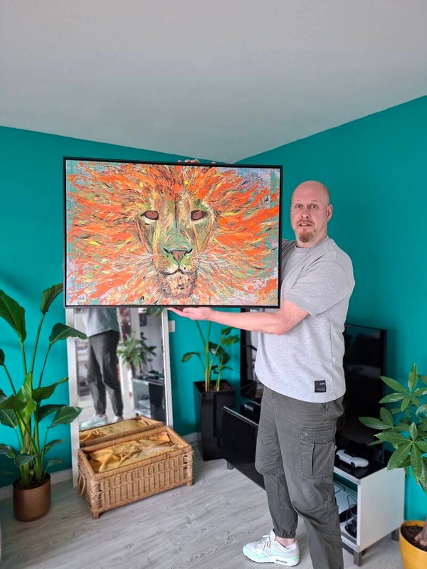 Leeuw (print op canvas)