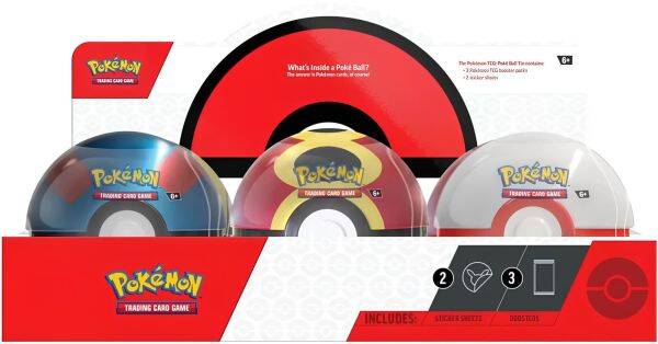 Pokémon Pokeball Tin 2025 - Englisch (zufällige Auswahl)