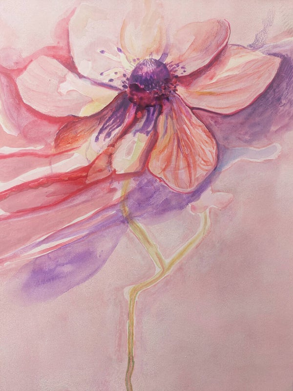 Peinture série "Catch the breeze", format A3