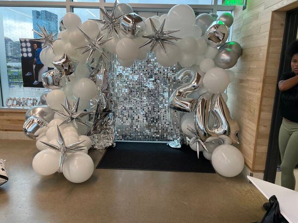 Organic balloons garland