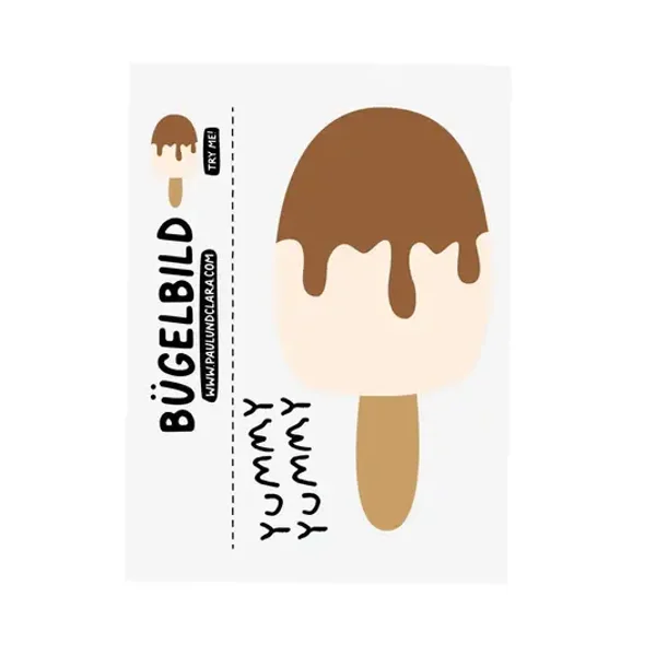 Strijkapplicatie 'Ijsje bruin'