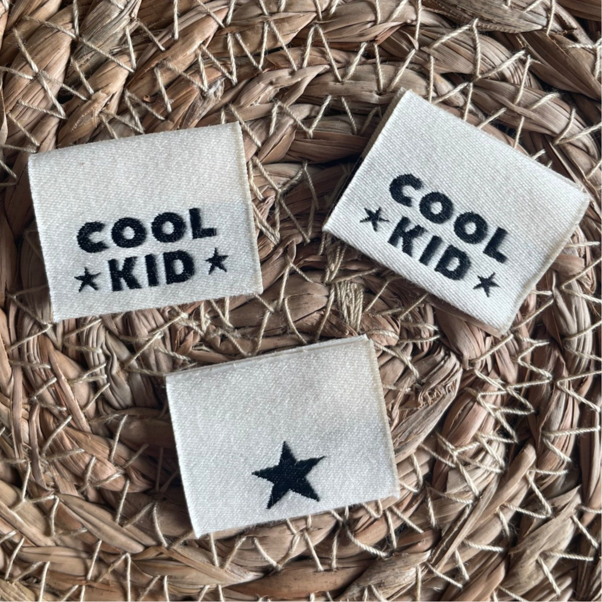 Folded label 'Cool kid'