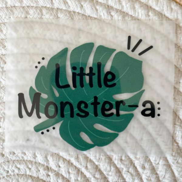 Strijkapplicatie 'Little Monster-a'