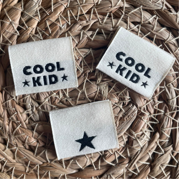 Folded label 'Cool kid'