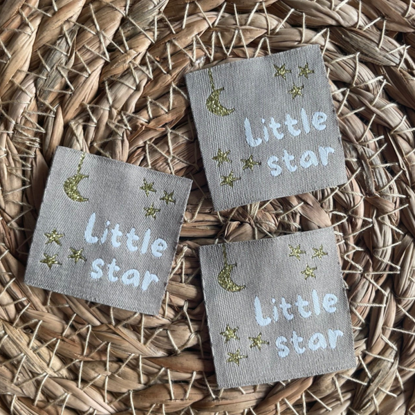 Unfolded label ‘Little star'