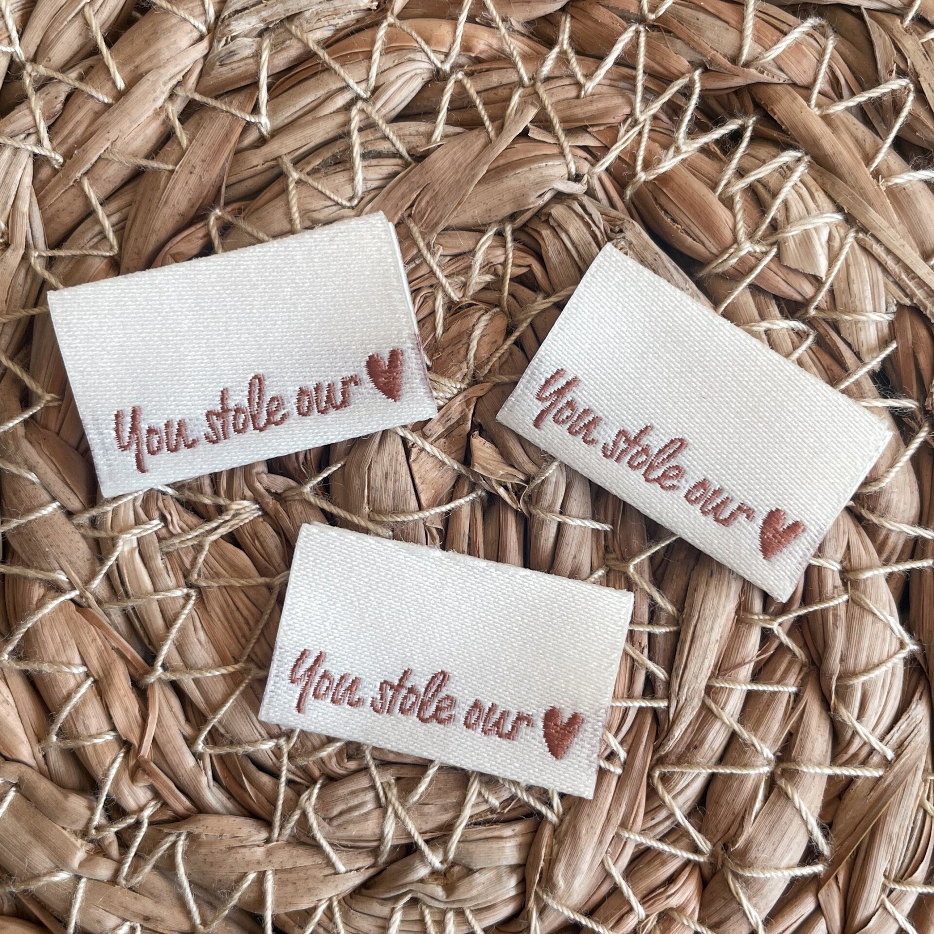 Label ‘you stole our heart’