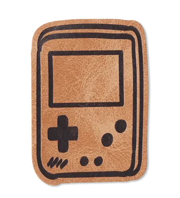 Kunstleder patch set 'Gameboy'