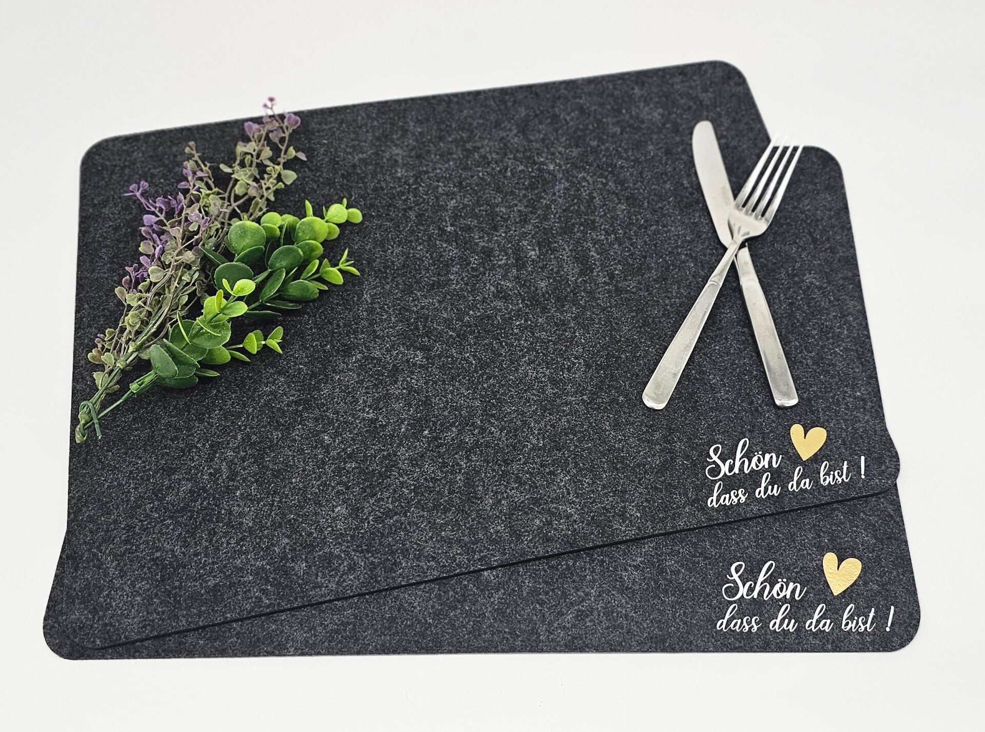 Telleruntersetzer - Schön, dass du da bist!