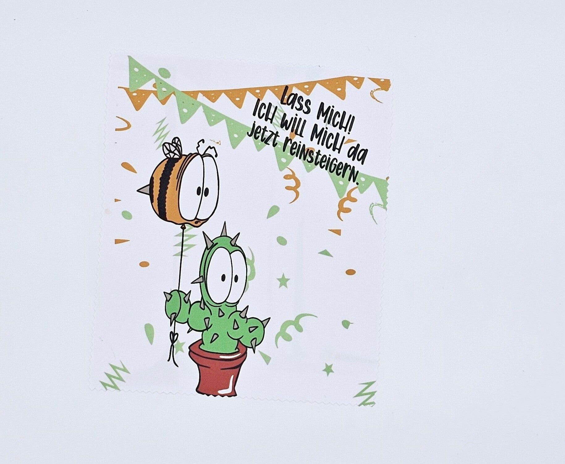 Brillenputztuch - Lass mich! Ich will mich da jetzt reinsteigern