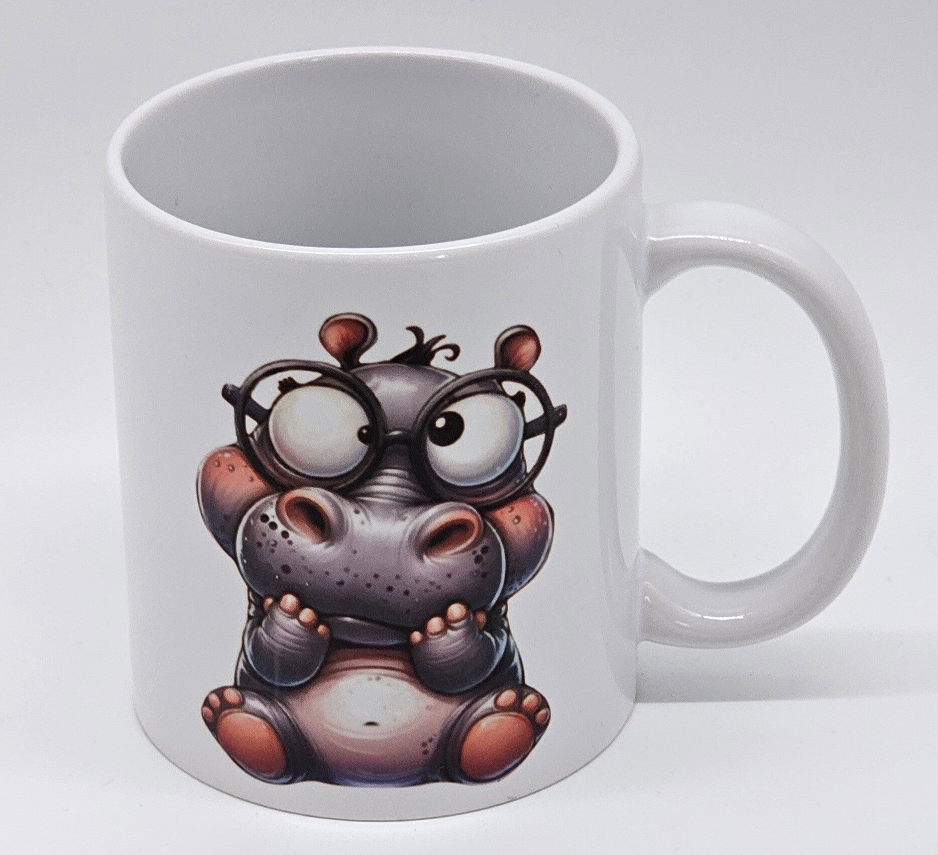 Tasse - Nilpferd und Spruch