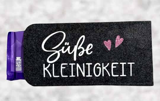 Schokoladen Geschenkhülle - Süße Kleinigkeit