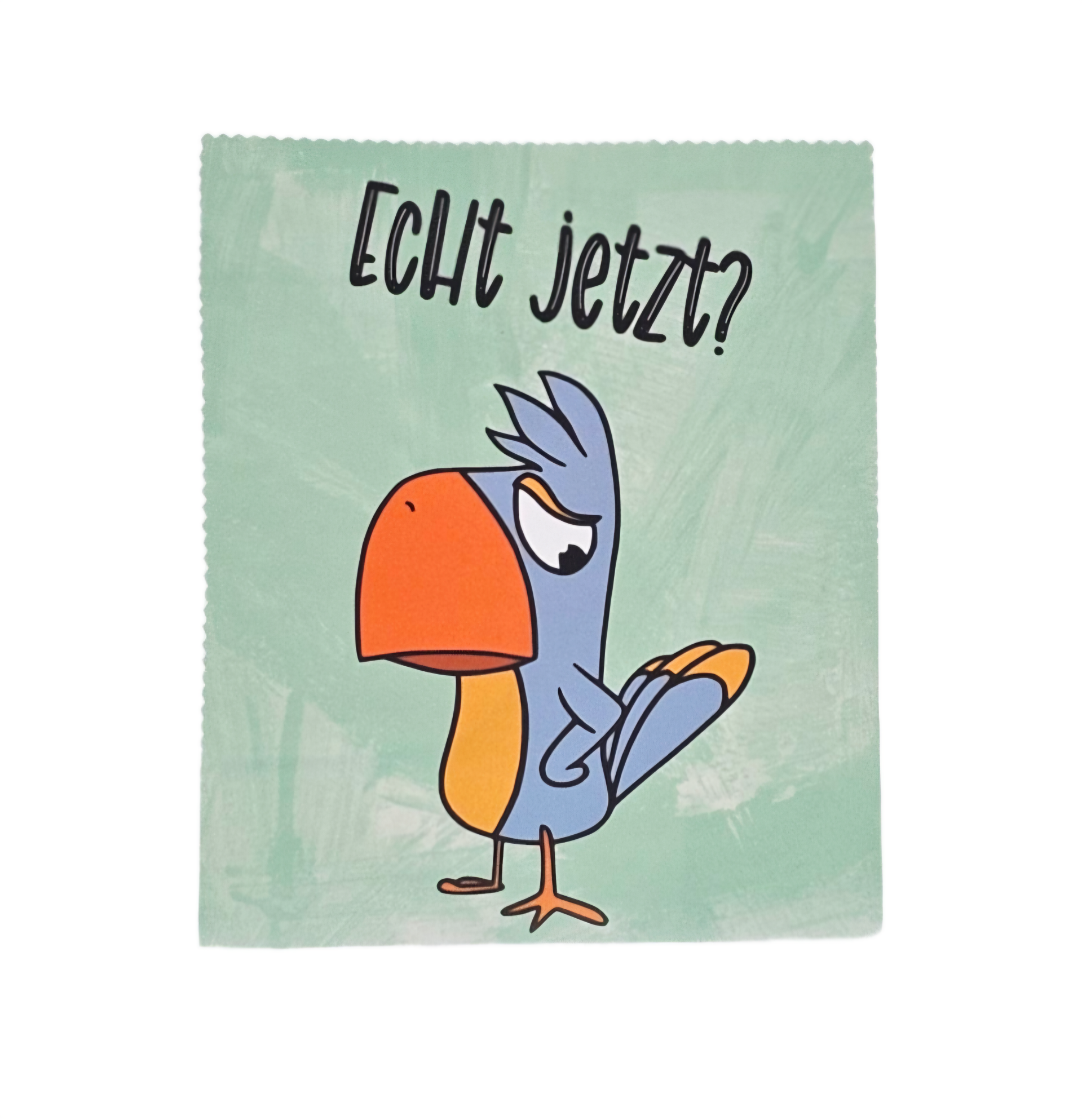Brillenputztuch - Vogel "Echt jetzt?"