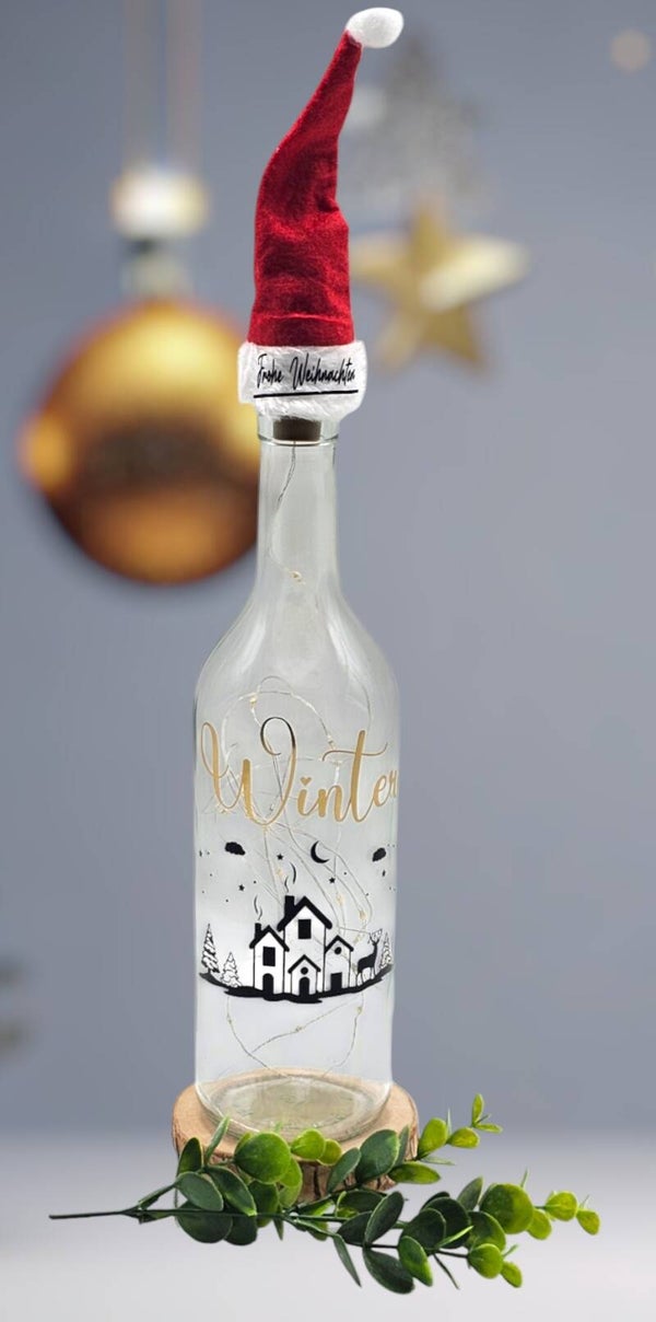 LED Flasche - Winter