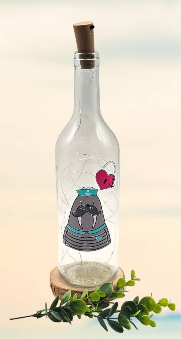 LED Flasche - Seehund